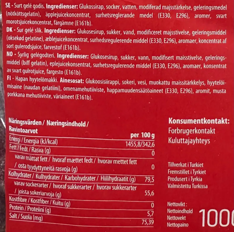 Big Monkey Sour, Jellioo, 1000g