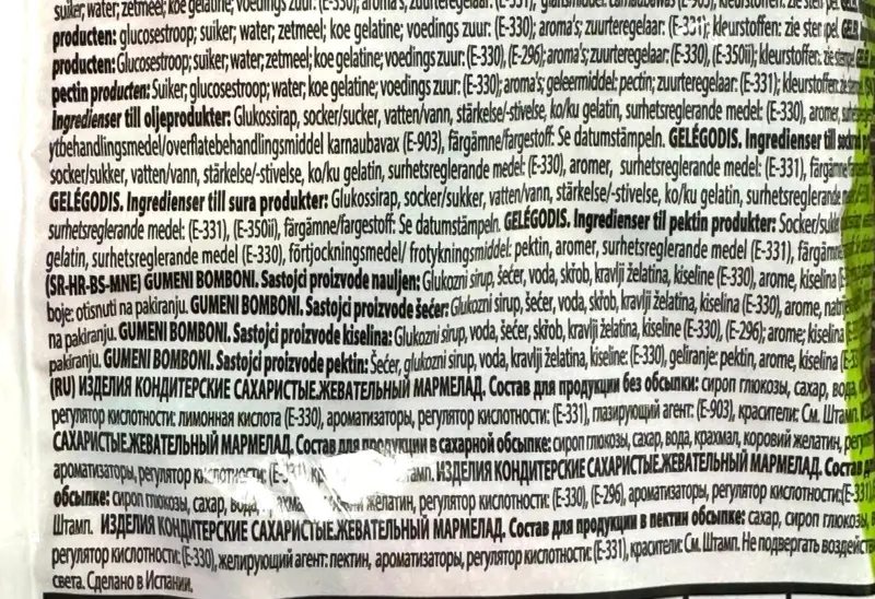 Jelly mania sugared mix, 1000g