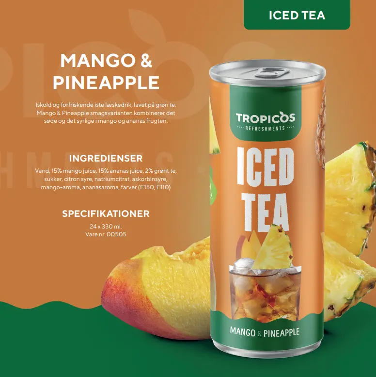 Tropicos Eistee Mango & Ananas 330ml
