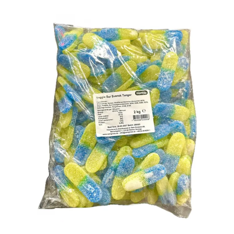 Saure schwedische Zungen, vegetarisch, 2kg