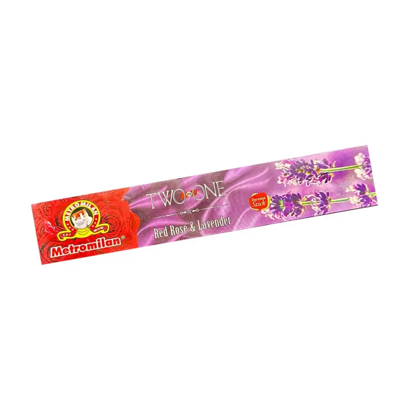 Red rose Lavender Røgelsespinde, 20 pinde
