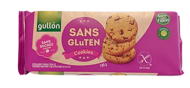 Socker- och glutenfria chokladkex Gullon 130g (Vegansk)