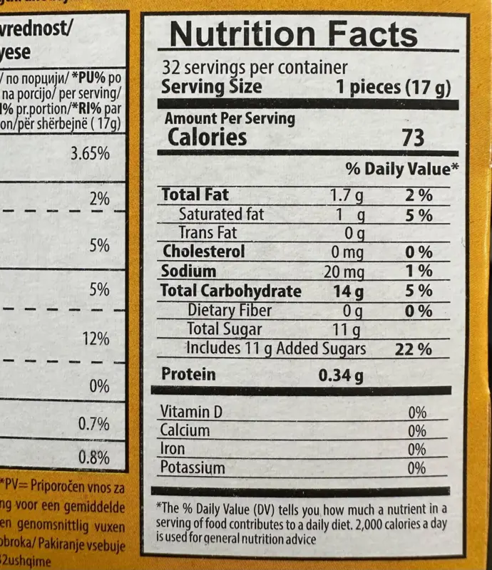 Krem Banana, Evropa (32 stk) 544 g