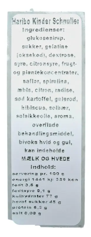 Vingummi-nappar Haribo 100 g