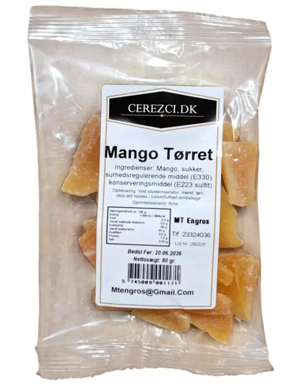 Getrocknete Mango, 80 g