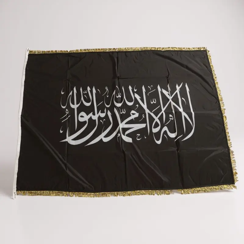 Stor Shahada-flagga i svart
