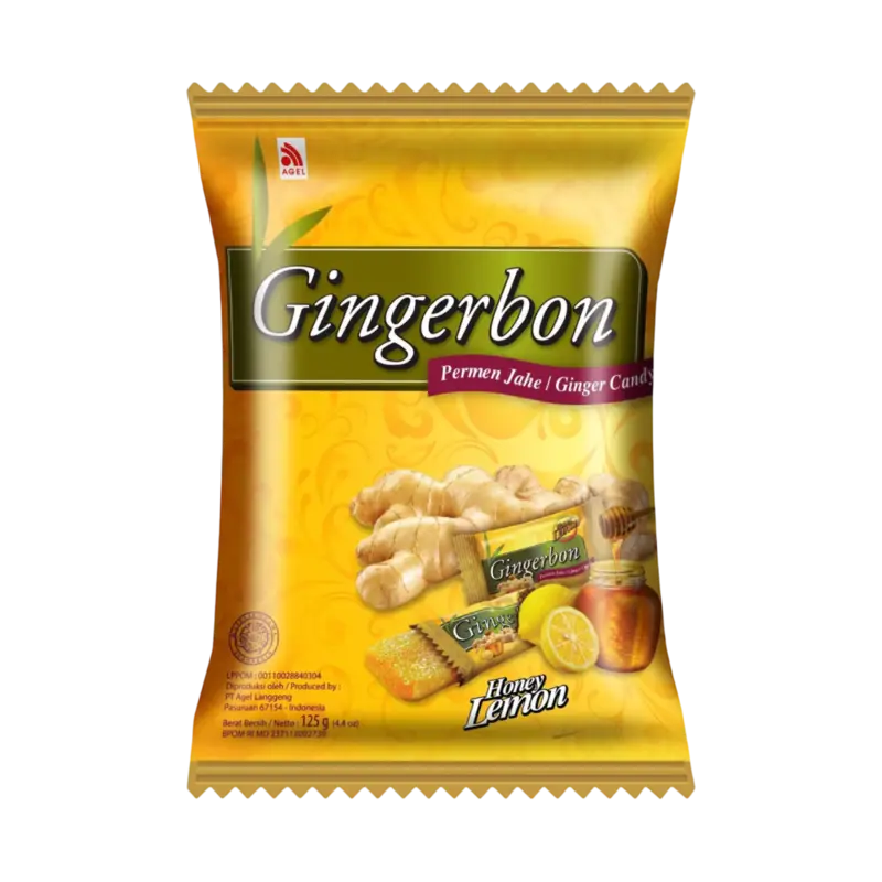 Gingerbon med honung och citron 125g