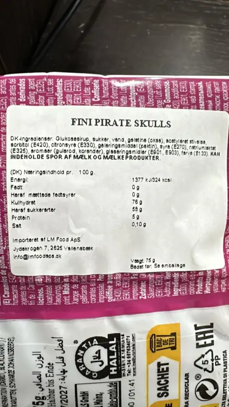 Pirate skulls, Fini, 75g