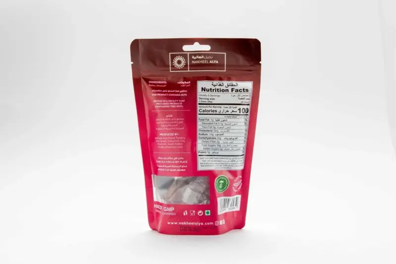 Dadler med mandler - 125 g.