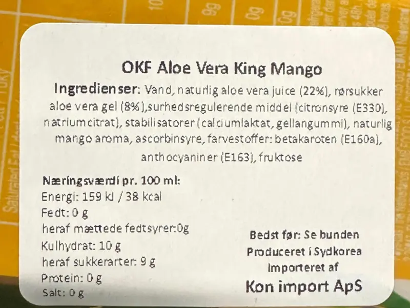 Aloe Vera King, Mango, 500 ml