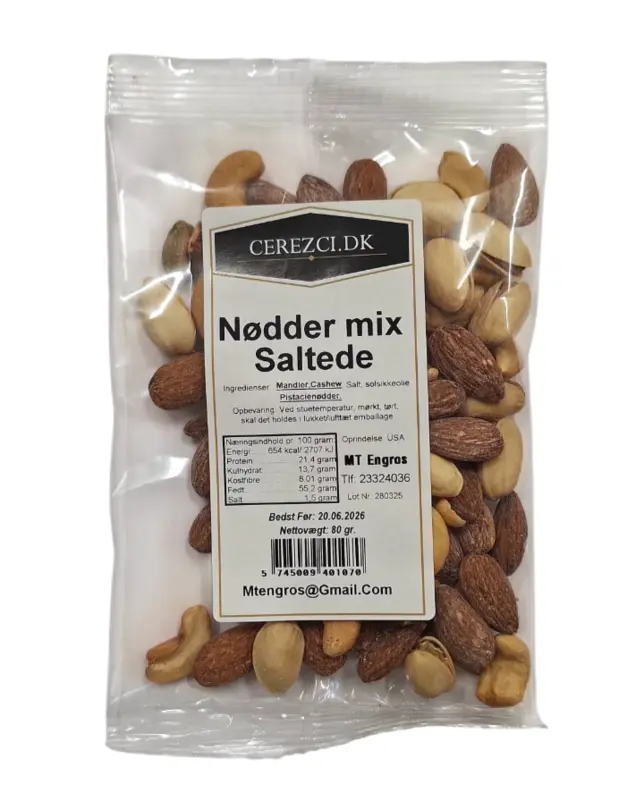 Saltad nötmix, 80 g
