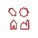 Ramadan Cookie Cutters (4 forskellige farver)