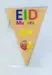 Eid Mubarak Dekoration Flera färger med måne (6 st) - Made in Denmark