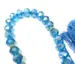 Hellblaue Kristall Tasbeeh mit 33 Perlen