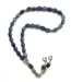 Droppformat glas Tasbih med silverdetaljer, 33 pärlor