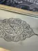 Koran gavesæt i sølv med glas kant