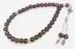Granatæble Farvet Glas Tasbih med 33 Perler