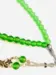 Frozen Green Färgat Glas Tasbih med 33 Pärlor