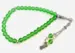 Frozen Green Färgat Glas Tasbih med 33 Pärlor