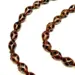 Haselnussbraune handgefertigte Luxus-Tasbih mit echtem Silber, 33 Perlen