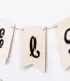Eid mubarak Banner i Trä (13 x 18 Cm)