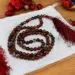 Röd Tigers Eye Tasbih 99 Pärlor Agatsten