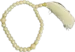 White Pearl Tasbih 33 Perler
