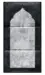 Black Dhikr Premium Gebetsteppich mit Rückenlehne