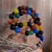 Sultan Tasbih M. Forskelligefarvet Agate Sten 33 Perler