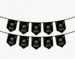 Hajj Mubarak Banner sort/guld