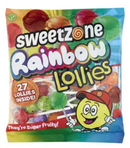 Regnbågsklubbor Sweetzone 27 st