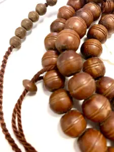 Ægte Træ Tasbih Mørkebrun Stor 99 perler