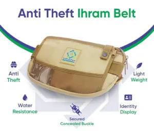 Sichere Hajj & Umrah Bauchtasche