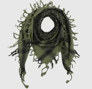 Oliviengrøn/Sort Keffiyeh