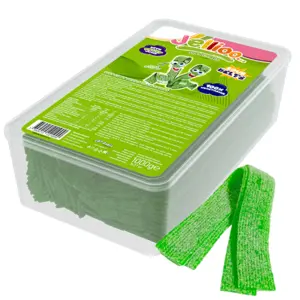 Jellioo Sour Belts Apple 1kg (Bedst før 12-2025)