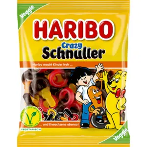 Crazy Schnuller Haribo 175 g - Vegetarisch