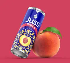Frukt Dryck Med Persikobitar Juss Pulpy 250ml