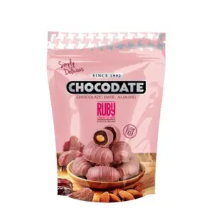 Ruby Chokolade Dadler fra Chokodate 90g