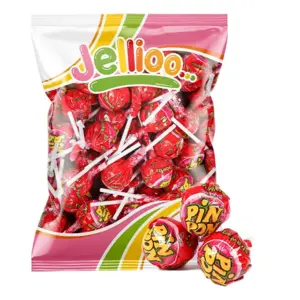 Lollipop Gum Sour Strawberry, Jellioo 954g