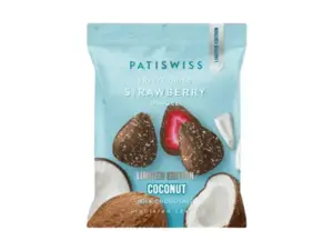 Frysetørret Jordbær Med Chokolade og Kokos, Patiswiss