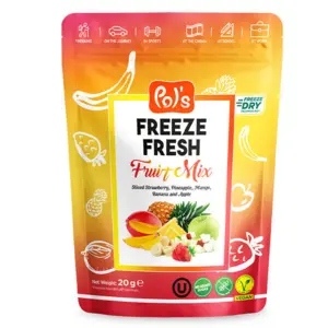 Frysetørret Frugtblanding Pol's 20g (Vegan)