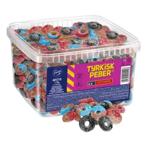 Tyrkisk peber, hot rings, vegansk, 1700g