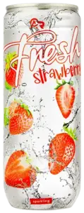 Fresh Jordbær, Sparkling drink, 330ml
