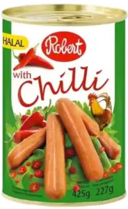 Kycklingkorvar med chili, Robert, 227 g
